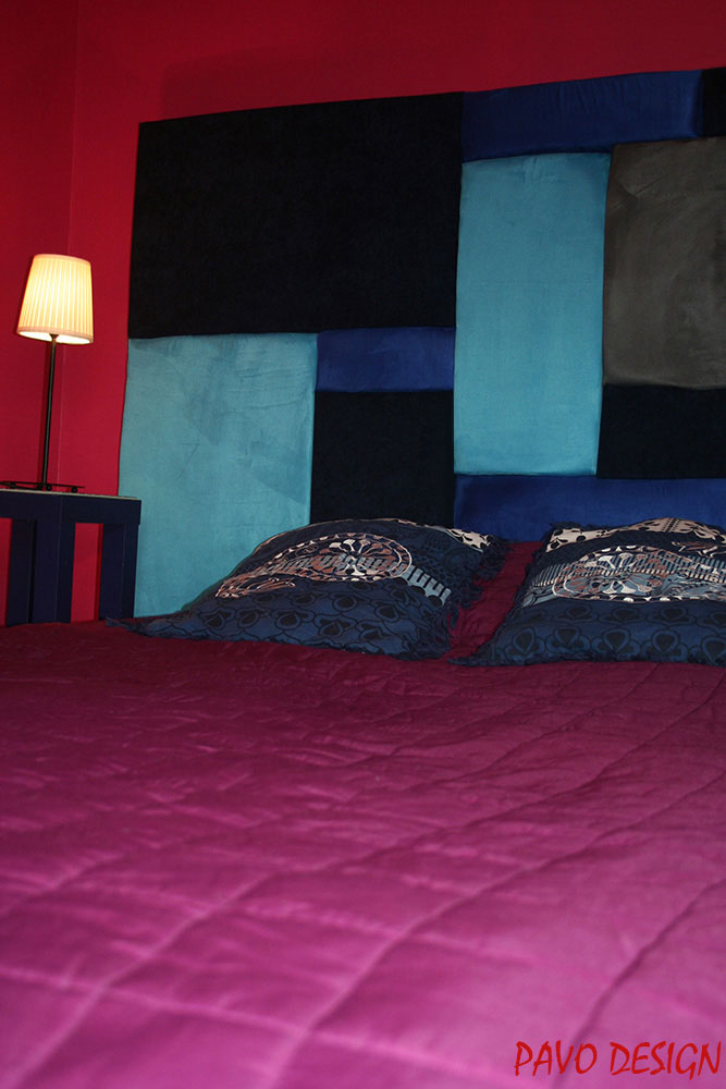 tapicerowany zagłówek łóżka, DIY