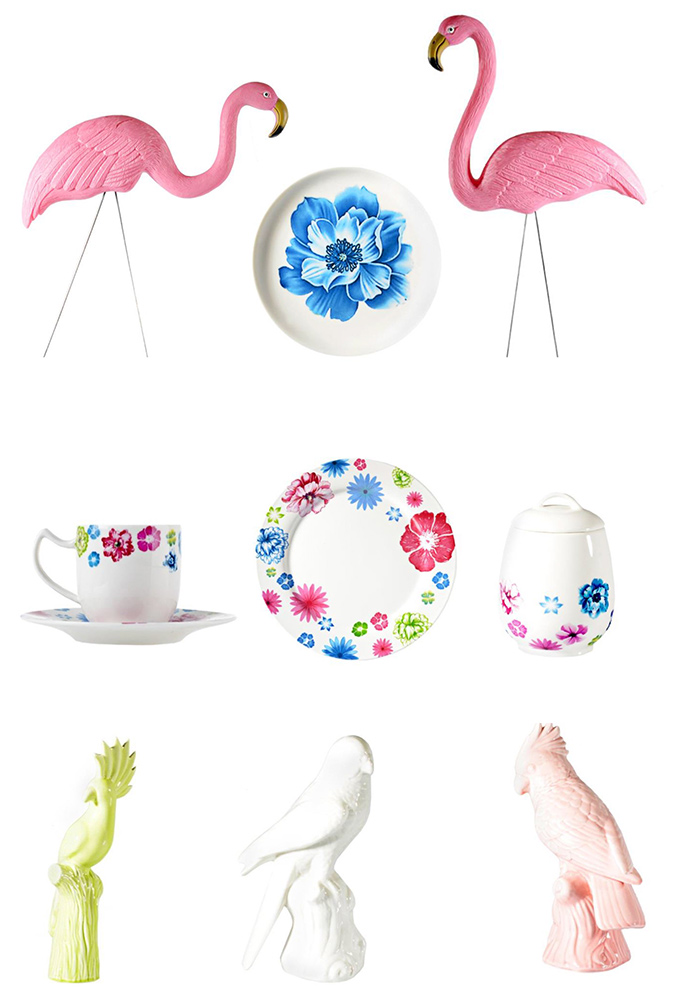 flamingi dekoracja wnętrz, flamingi motyw aranżacyjny, motywy dekoracyjne we wnętrzach