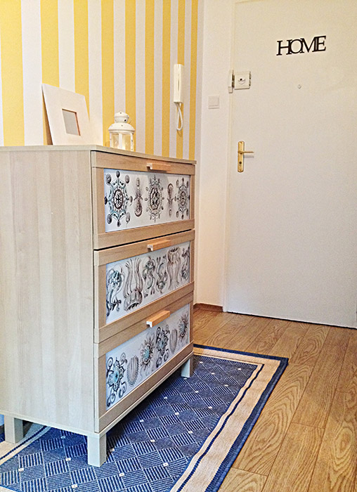 pomysł na komodę IKEA – DIY, pomysł na przedpokój