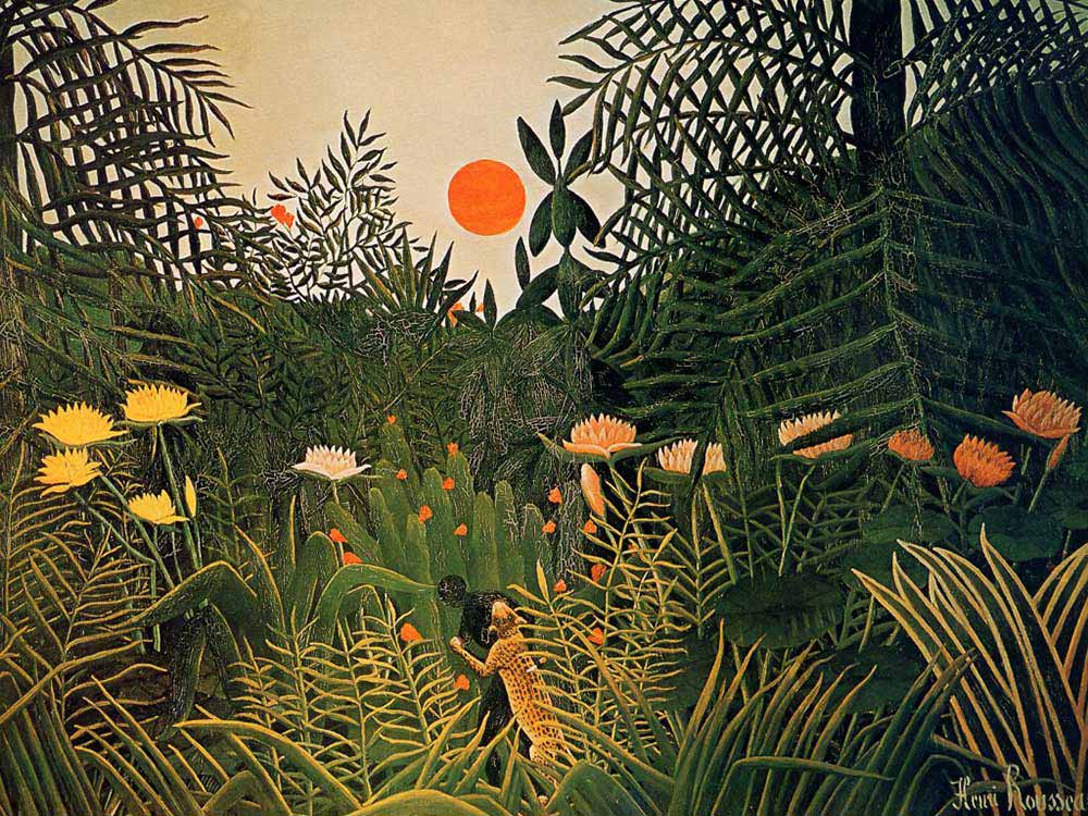 Henri Rousseau, motyw dżungli we wnętrzach